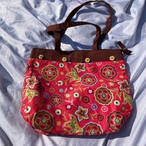 longaberger 3 in 1 pretty in pink tote bag